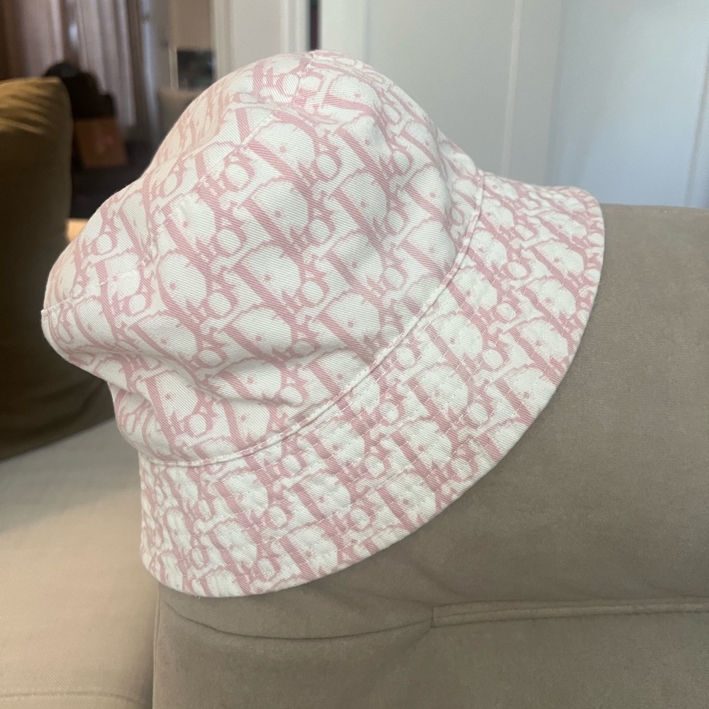 Pink Patterned Bucket Hat